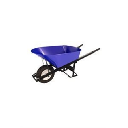 BON TOOL Barrow, Steel 6 Cubic Feet Tray, Single Flatfree Tire-Stl Handle 28-904